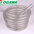 Manguera de tubo de succión de PVC con alambre de acero. Fabricado por Togawa Industry. Hecho en Japón (alambre de acero espiral del PVC reforzó la manguera)